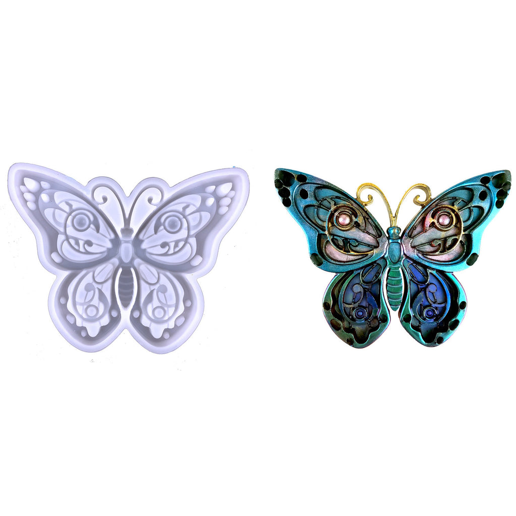 Large Butterfly Metal Thread Pin