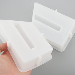 Rectangle Decorative with 2 Test Tubes Vase Silicone Mould, Circular Design Vase Mould, Silicone Mould, Resin Crafts, Flower holder mold