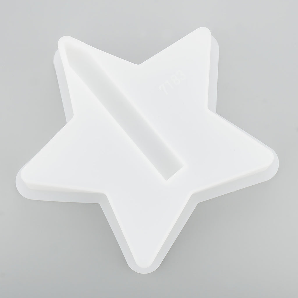 3D Star Decorative with one Test Tubes Vase Silicone Mould, classic Design Vase Mould, Silicone Mould, Resin Crafts,Flower holder