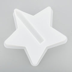 3D Star Decorative with one Test Tubes Vase Silicone Mould, classic Design Vase Mould, Silicone Mould, Resin Crafts,Flower holder
