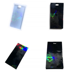 Rectangle Holographic Light & Shadow Silicone Molds Key Pendant Casting Moulds For DIY Jewelry Making Epoxy Resin Mold Tools