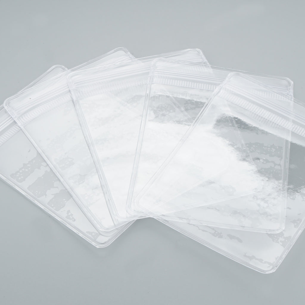 100 count Reusable Clear PVC transparent Zip Lock Jewelry Bag Eco-friendly Multi-sizes available