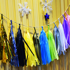 Paper Tassel Assembled or DIY Tassel Garland Wedding Photo Backdrop Birthday Party Decorations 12