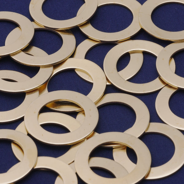 20pcs about 1" tibetara® Brass Round Washer Stamping Blanks Fantastic Shine 18 Gauges DIY Stamping Blanks Jewelry