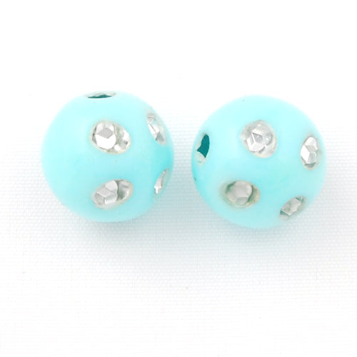 8 MM Plastic Beads with diamond,Sold per pkg of 2400 PCS