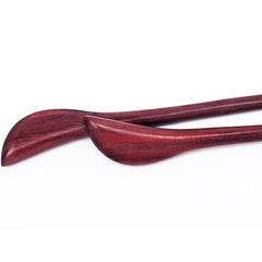 180mm Wood Hair Pin Stick,Sandalwood hair stick,Violet Hand Carved Hair Stick,Thickness 8mm,sold 1pcs /lot