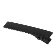 40mm Metal Alligator Hair Clip with Teeth,Black color,7mm width,20 pieces/lot