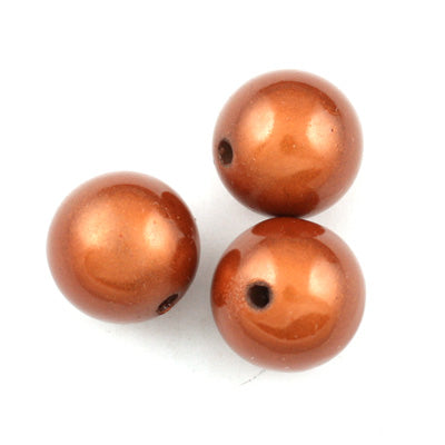 Top Quality 10mm Round Miracle Beads,Cinnamon,Sold per pkg of about 1000 Pcs