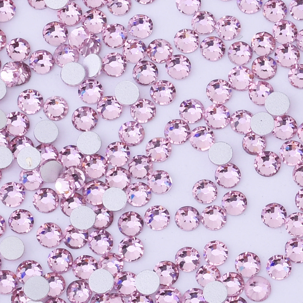 SS12 1440PCS Light Pink Non Hot Fix Crystal, Flat Back 3D Rhinestones DIY Phone case Nail art design deco supplies