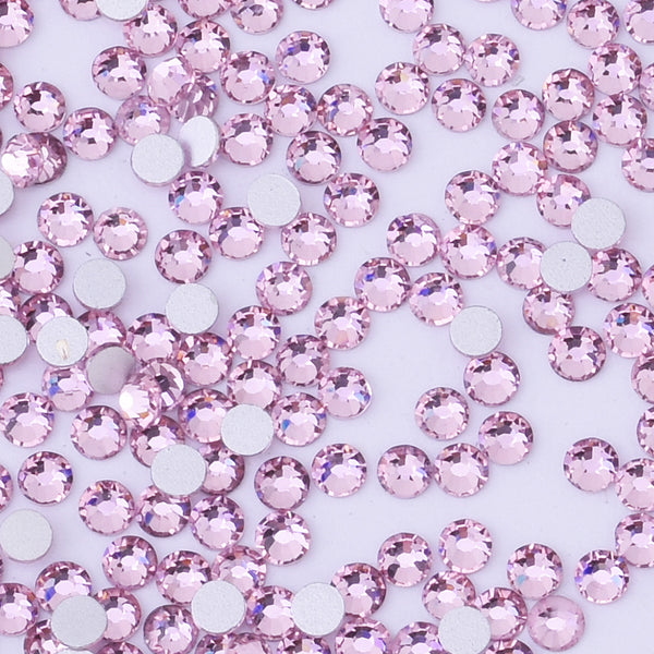 SS12 1440PCS Light Pink Non Hot Fix Crystal, Flat Back 3D Rhinestones DIY Phone case Nail art design deco supplies