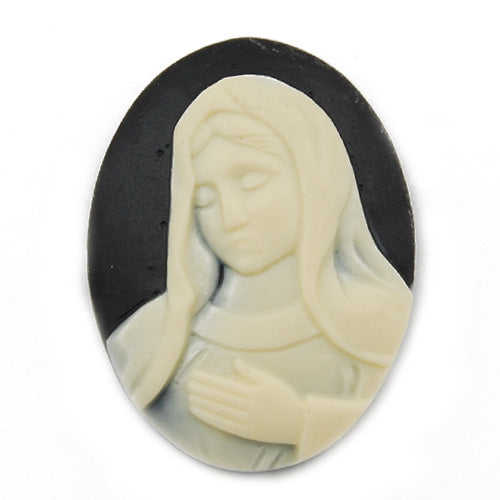 30*40MM Black Oval Cameo Cabochons,Sold 30 pcs per lot