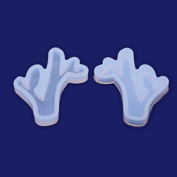 1 pcs Crystal silicone mold Small trees shape pendant  45*41*7 Jewellery Making  Cabochons for earrings pendant Resin Silicone Mould