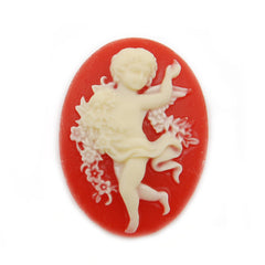 30*40MM Organge Oval Cameo Cabochons,Sold 30 pcs per lot
