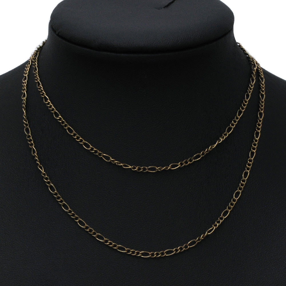 24" 6*2.5mm Finished Figaro Chains,Antique Bronze Jewelry Necklace Pendant Chain,sold 20pcs/lot