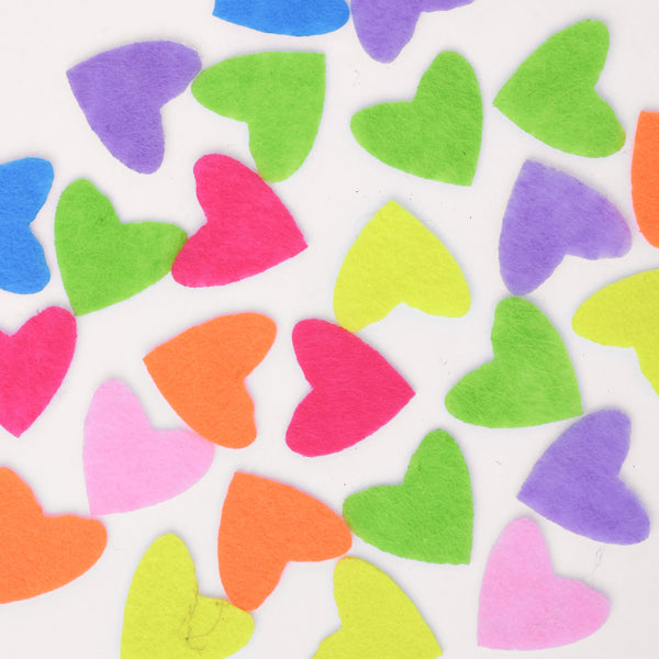 19x19mm Heart shape  Locket Pads Felt Pads for Essential Oil Diffuser Lockets Mixed Color 20Pcs