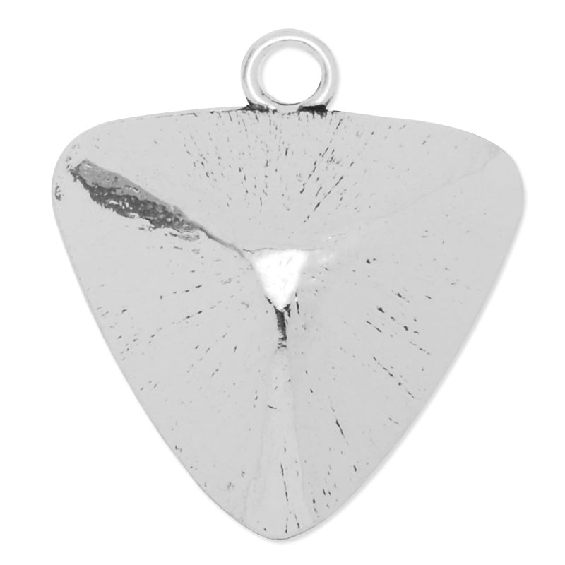 23mm Triangle Swarovski pendant base,Antique Silver Pendant Bezel Blank For Swarovski 4727,sold 5pcs/lot