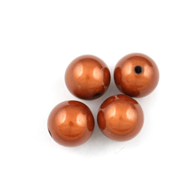 Top Quality 4mm Round Miracle Beads,Cinnamon,Sold per pkg of about 16000 Pcs