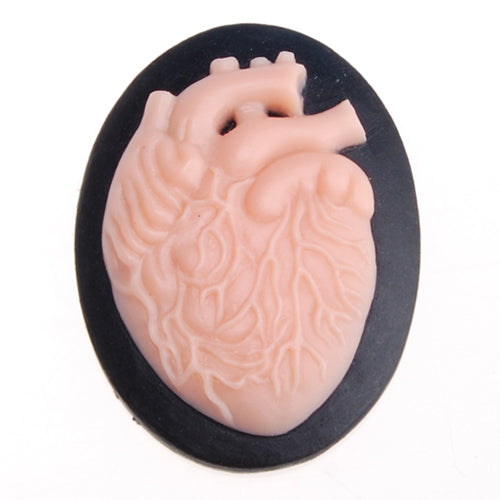 2014 New 30*40MM Oval Resin Flatback Cabochons,Black and Pink;sold 20pcs per pkg