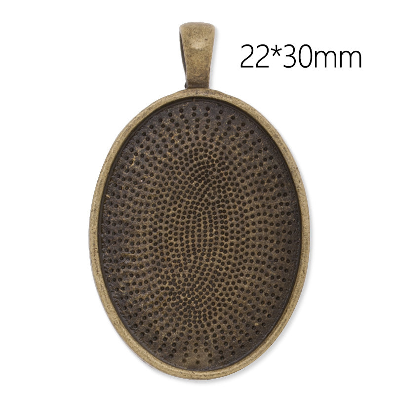 22x30mm Oval Pendant tray,Zinc Alloy filled,Antique Bronze plated,20pcs/lot