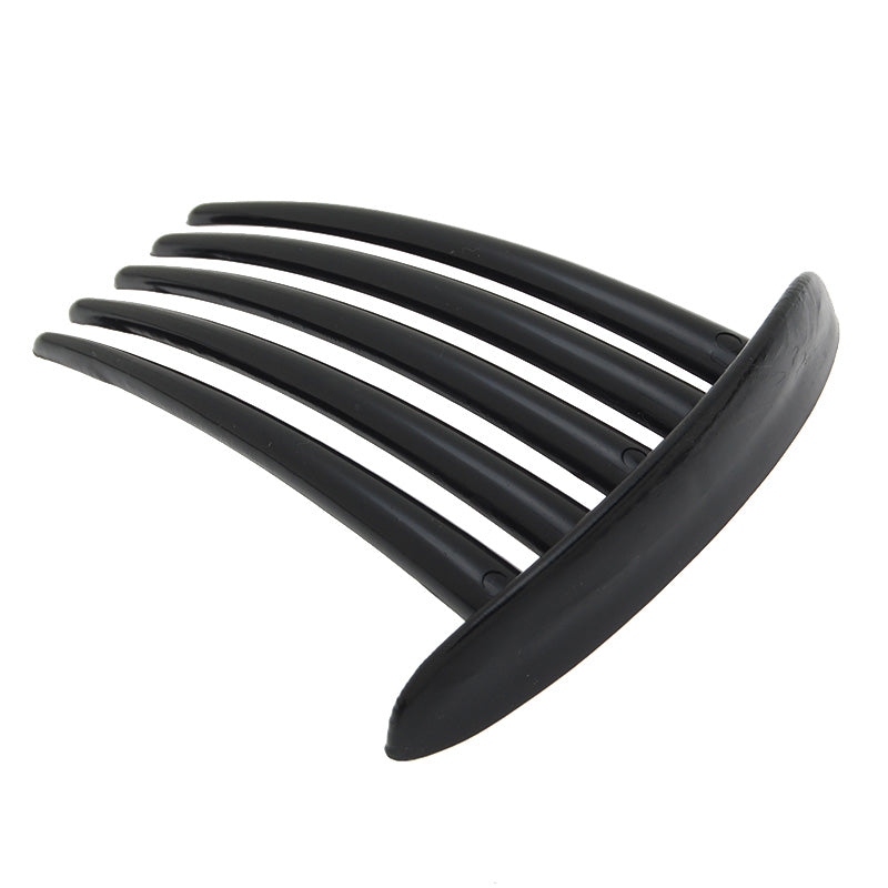 72x81mm Black Acrylic hair comb with 5 teeths,20pieces/lot