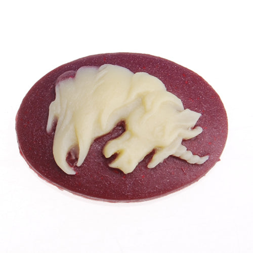 2014 New 18*25MM Oval “COW” Resin Flatback Cabochons,Deep Coffee and Yellow;sold 20pcs per pkg