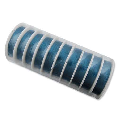 0.5MM Thick Blue Coated Soft Copper Wire,about 9M/10yds per Roll,24Gauge,Sold 10 Rolls Per Lot