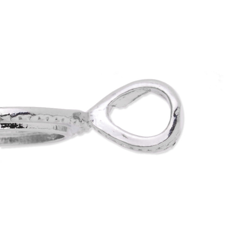 12mm Round Imitation Rhodium Plated Rope Style Cabochon Cab Pendant Setting,20pcs/lot