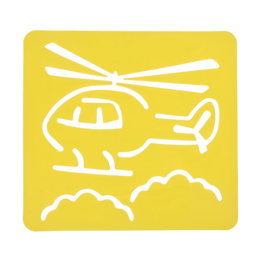 tibetara About 14*15cm Transportation stencils set plastic Stencil Cute transportation bullet journal accessories 6 each/lot