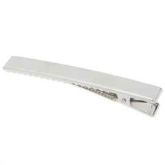60mm Metal Alligator Hair Clip with Teeth,Nickel color,9.5mm width,20 pieces/lot