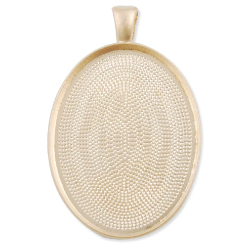 30*40 MM  Oval Cameo Cabochon Base Setting Pendants,Gold Plated,Sold 20 PCS Per Package