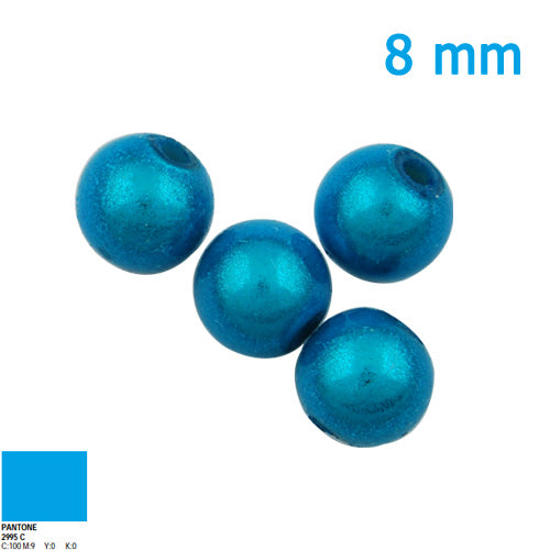 2013-2014 New style Top Quality 8mm Round Miracle Beads,Bitingly blue,Sold per pkg of about 1800PCS