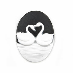 18*25MM White Oval Cameo Cabochon,Sold 50pcs per lot