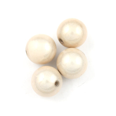 Top Quality 5mm Round Miracle Beads,Cream,Sold per pkg of about 7300 Pcs
