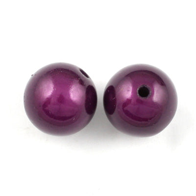 Top Quality 16mm Round Miracle Beads,Dark Purple,Sold per pkg of about 250 Pcs