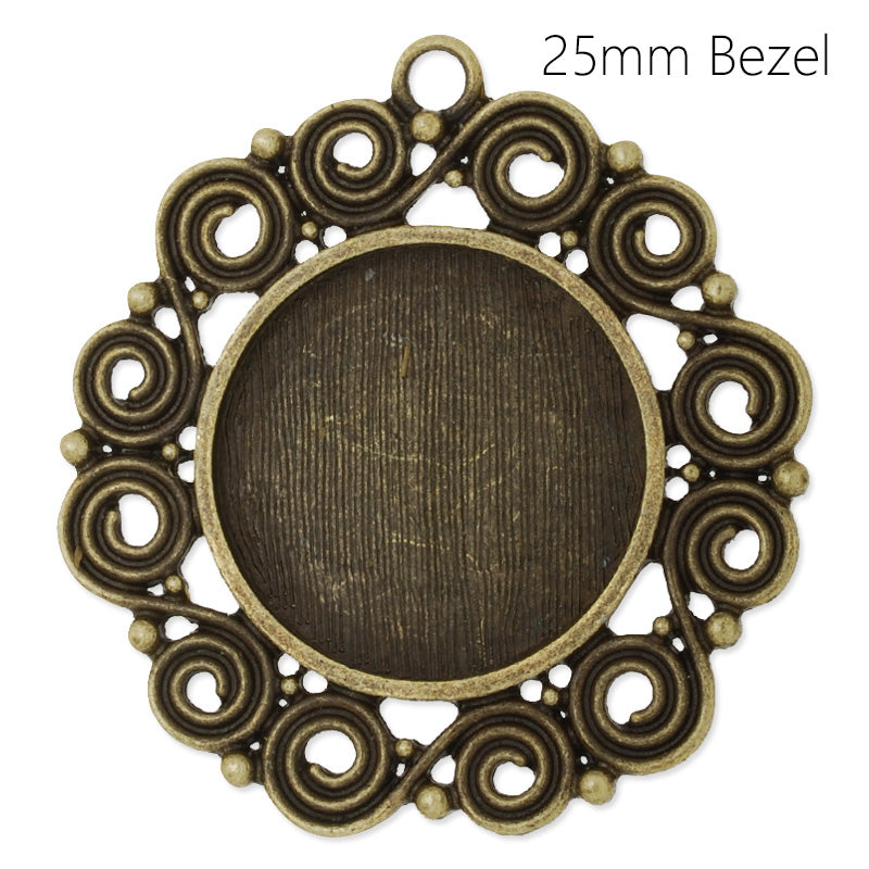 25MM Round pendant tray,antique Bronze plated,zinc alloy filled,20 pieces/lot