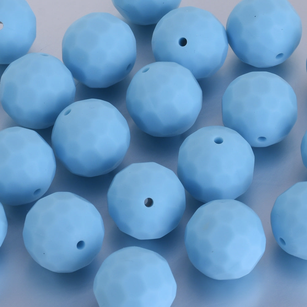 16MM Round Silicone Beads Silicone Teething Beads Bulk Silicone Beads Wholesale Baby Shower Gift dark blue 20pcs