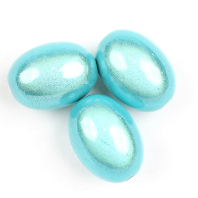 Top Quality 14*20mm Olive Miracle Beads,Sapphire,Sold per pkg of about 240 Pcs