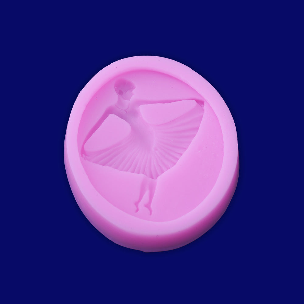 1  Girl dance ballet  6.5*5.4*0.9cm Jewelry Making Mold Handmade Resin Cake Mold liquid mould