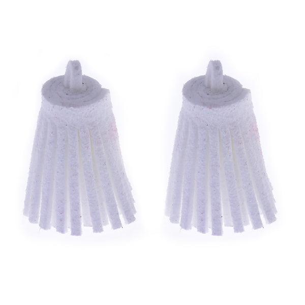 3CM Fiber Tassel Artificial Leather Tassel Fringe Tassels cute fat tassel DIY jewelry Accessories Pendent Charms Findings white 10pcs