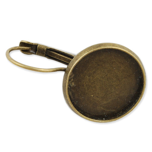 20mm 25mm 10pcs Bronze plated French Lever Back Earrings Blank/Base,fit 20mm 25mm glass cabochons,buttons;earring bezels - 36 20mm 25mm 10pcs Bronze plated French Lever Back Earrings Blank/Base,fit 20mm 25mm glass cabochons,buttons;earring bezels - 36