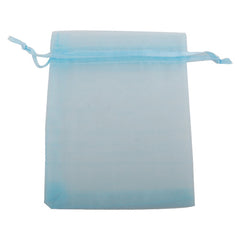100*120 MM Light Blue Organza Jewelry Gift Pouch Bags ,Sold 100 PCS Per Lot, Great For Wedding Favors, Sachets, Beads, Jewelry and so on