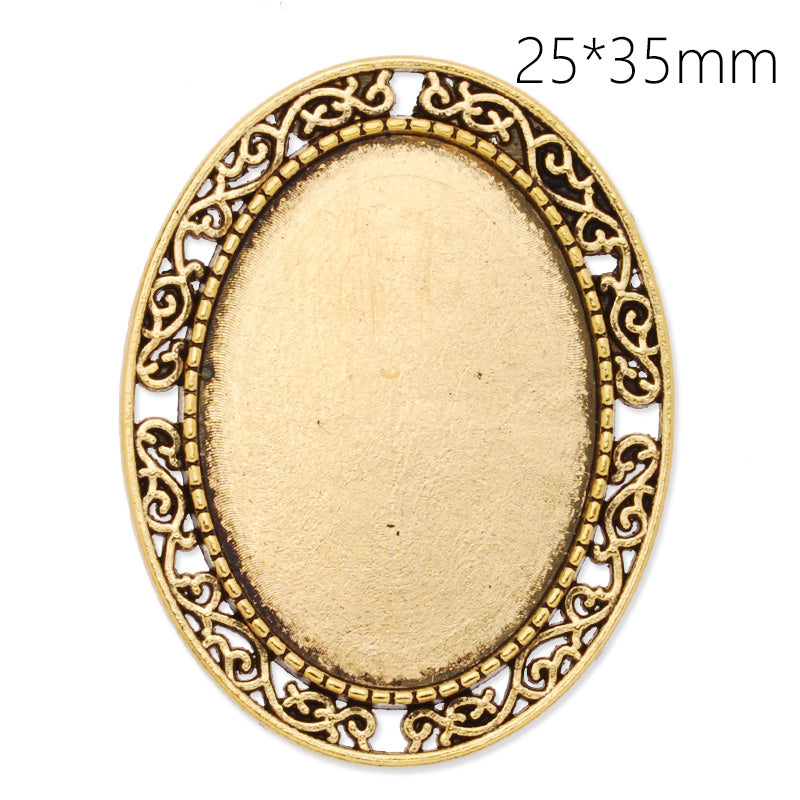 25x35mm anqitue gold plated oval brooch blank,brooch bezel,zinc alloy,lead and nickle free,sold by 10pcs/lot