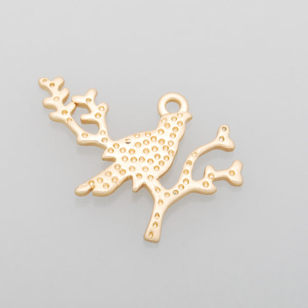 24*17MM lovely modern charms,Deer,Matte Gold,suit for necklace/bracelet/earring ect,sold 10pcs per pkg