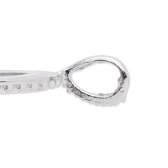 18x25mm Oval Imitation Rhodium Plated Rope Style Cabochon Cab Pendant Setting,20pcs/lot