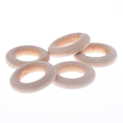 11mm Natural Wooden Teething Ring Baby Shower Gift ring is made of wood DIY Craft Rings for Crafts 10pcs