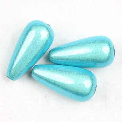 Top Quality 8*15mm Teardrop Miracle Beads,Sapphire,Sold per pkg of about 1000 Pcs