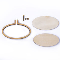 60*30mm oval (horizontal) Mini Embroidery Hoop Lasercut Frame Cross Stitch Frame Tiny Embroidery Pendant Tiny Hoop diy Embroidery Pendant 1pcs