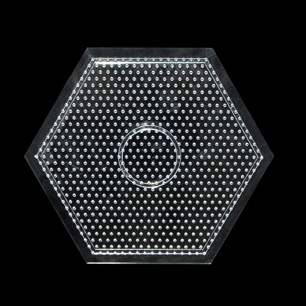 Clear Hexagon mini beads pegboard mini beads template for 5mm mini beads Kid Craft 168mm,1pcs