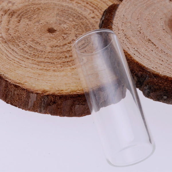 15x40mm clear glass cover dome,tube,caliber about 12mm,10pcs/lot