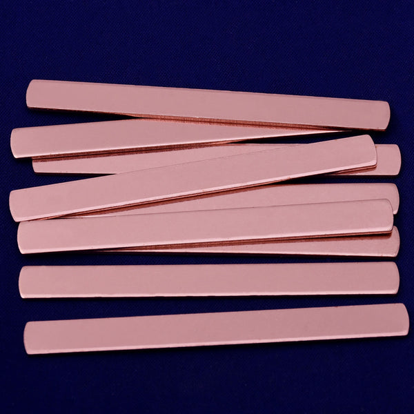 20pcs about 1/4*2 1/2" tibetara®  Copper Metal Stamping Blank metal blanks Jewelry Stamping Blank 18 Gauges 10186850